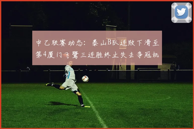 中乙联赛动态：泰山B队连败下滑至第4厦门飞鹭三连胜终止失去争冠机会